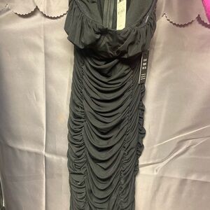 Womens express xs ruched mesh dress NWT
